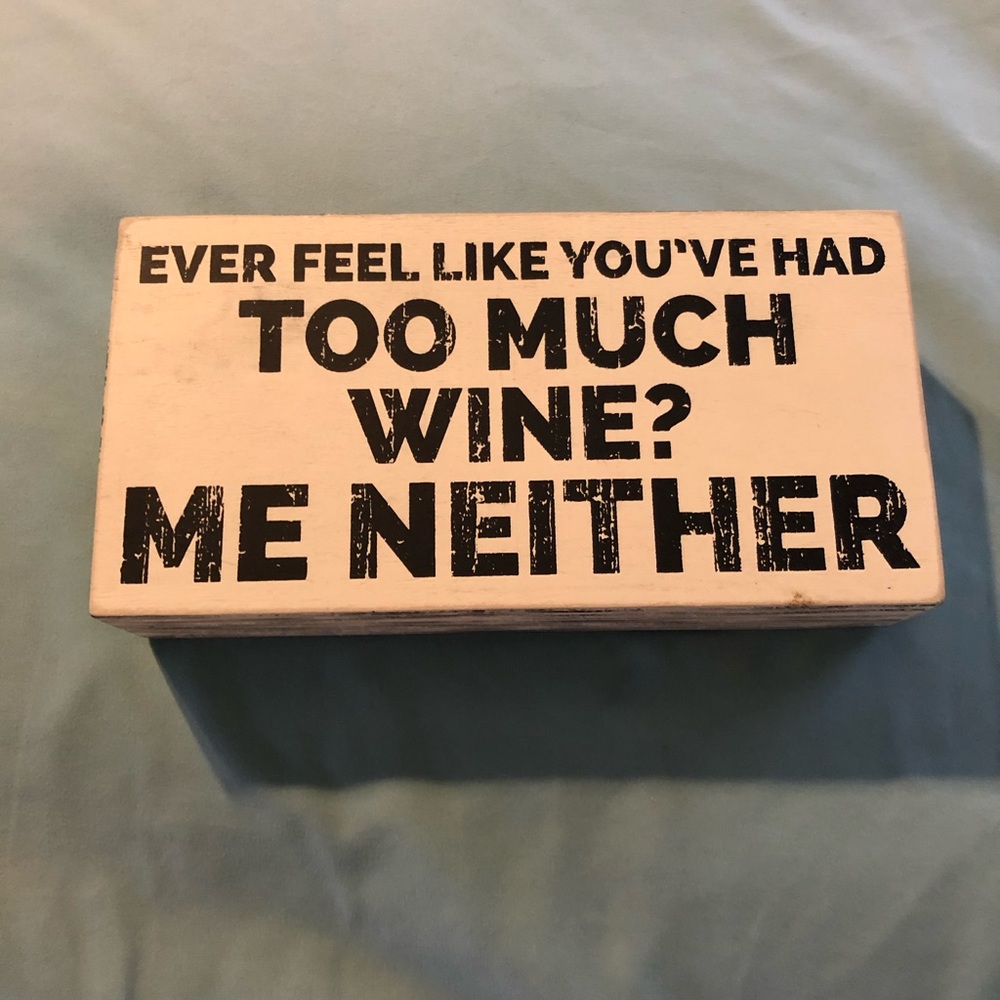 Decorative wine sign